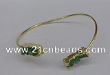 CGB1035 8*18mm - 10*20mm freeform druzy agate bangles