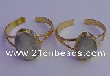 CGB2000 22*30mm - 25*30mm freeform druzy agate gemstone bangles