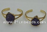 CGB2002 22*30mm - 25*30mm freeform druzy agate gemstone bangles