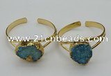 CGB2004 22*30mm - 25*30mm freeform druzy agate gemstone bangles