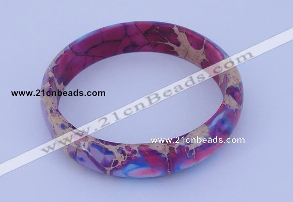 CGB205 Inner diameter 55mm fashion dyed imperial jasper gemstone bangle