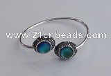 CGB2050 15*20mm oval glass bangles wholesale