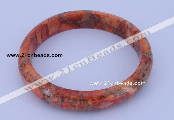 CGB206 Inner diameter 60mm fashion dyed imperial jasper gemstone bangle