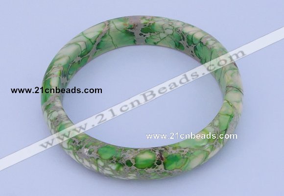 CGB207 Inner diameter 60mm fashion dyed imperial jasper gemstone bangle