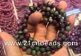 CGB2518 7.5 inches 7mm round ruby zoisite beaded bracelets