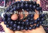 CGB2532 7.5 inches 6mm round sapphire gemstone beaded bracelets