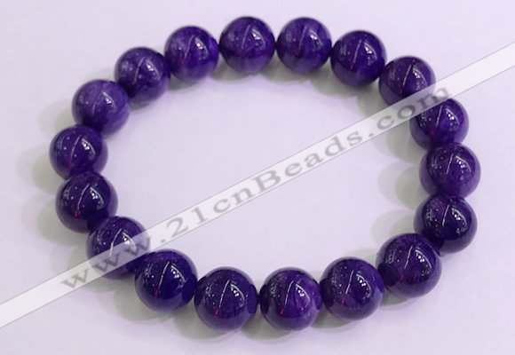 CGB2563 7.5 inches 10mm round charoite gemstone beaded bracelets