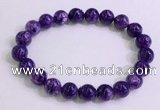 CGB2571 7.5 inches 9mm round charoite gemstone beaded bracelets