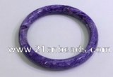 CGB2584 Inner diameter 60mm fashion charoite gemstone bracelet