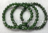 CGB2616 7.5 inches 7mm round diopside quartz beaded bracelets