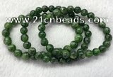 CGB2617 7.5 inches 8mm round diopside quartz beaded bracelets