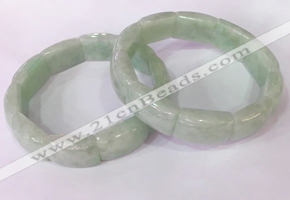 CGB2641 14*20mm faceted rectangle jade bracelets wholesale