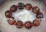 CGB3015 7.5 inches 16*20mm pumpkin agate bracelet wholesale