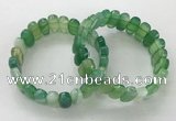 CGB3106 7.5 inches 8*15mm oval agate gemstone bracelets