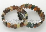 CGB3110 7.5 inches 8*15mm oval agate gemstone bracelets