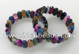 CGB3113 7.5 inches 8*15mm oval agate gemstone bracelets