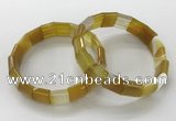 CGB3165 7.5 inches 12*15mm rectangle agate bracelets wholesale