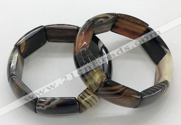 CGB3201 7.5 inches 18*29mm agate gemstone bracelets wholesale