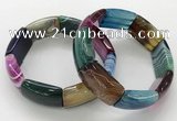 CGB3207 7.5 inches 18*29mm agate gemstone bracelets wholesale