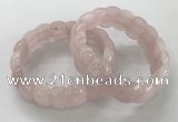 CGB3221 7.5 inches 12*20mm oval rose quartz bracelets