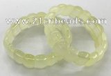 CGB3222 7.5 inches 12*20mm oval lemon quartz bracelets