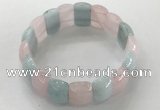 CGB3224 7.5 inches 12*20mm oval mixed gemstone bracelets