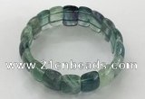 CGB3226 7.5 inches 12*20mm oval fluorite gemstone bracelets