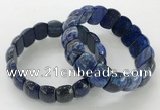 CGB3236 7.5 inches 12*20mm oval lapis lazuli bracelets