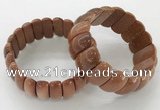 CGB3255 7.5 inches 12*25mm oval goldstone bracelets wholesale
