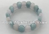 CGB3283 7.5 inches 10*15mm faceted oval mixed gemstone bracelets