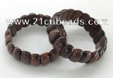 CGB3304 7.5 inches 10*20mm faceted oval red tiger eye bracelets