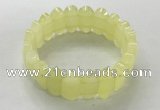 CGB3313 7.5 inches 10*20mm faceted oval lemon quartz bracelets