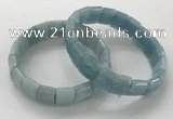 CGB3331 7.5 inches 10*15mm rectangle imitation aquamarine bracelets