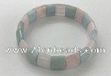 CGB3332 7.5 inches 10*15mm rectangle mixed gemstone bracelets