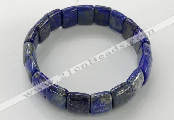 CGB3344 7.5 inches 10*15mm rectangle lapis lazuli bracelets