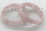 CGB3361 7.5 inches 10*15mm oval rose quartz bracelets