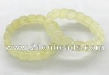 CGB3363 7.5 inches 10*15mm oval lemon quartz gemstone bracelets