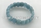 CGB3367 7.5 inches 10*15mm oval imitation aquamarine bracelets