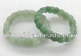 CGB3370 7.5 inches 10*15mm oval green aventurine bracelets