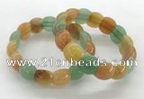 CGB3371 7.5 inches 10*15mm oval mixed aventurine bracelets