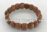 CGB3383 7.5 inches 10*15mm oval goldstone bracelets wholesale