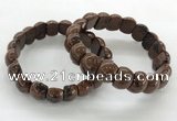 CGB3385 7.5 inches 10*15mm oval mahogany obsidian bracelets