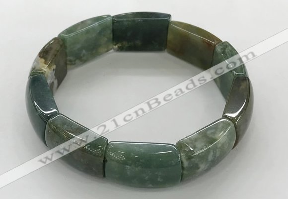 CGB3408 7.5 inches 15*21mm Indian agate gemstone bracelets