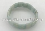 CGB3423 7.5 inches 12*15mm faceted rectangle imitation aquamarine bracelets