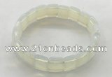 CGB3424 7.5 inches 12*15mm faceted rectangle opal bracelets