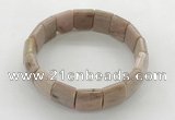 CGB3429 7.5 inches 12*15mm faceted rectangle rhodochrosite bracelets