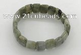 CGB3431 7.5 inches 12*15mm faceted rectangle labradorite bracelets