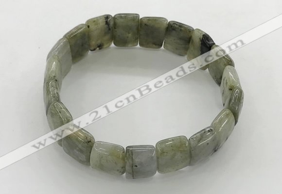 CGB3431 7.5 inches 12*15mm faceted rectangle labradorite bracelets