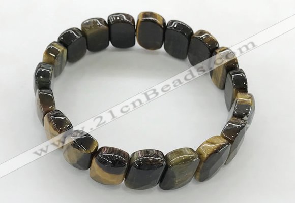 CGB3449 7.5 inches 10*15mm faceted marquise yellow tiger eye bracelets