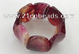 CGB3502 7.5 inches 30*40mm oval agate bracelets wholesale
